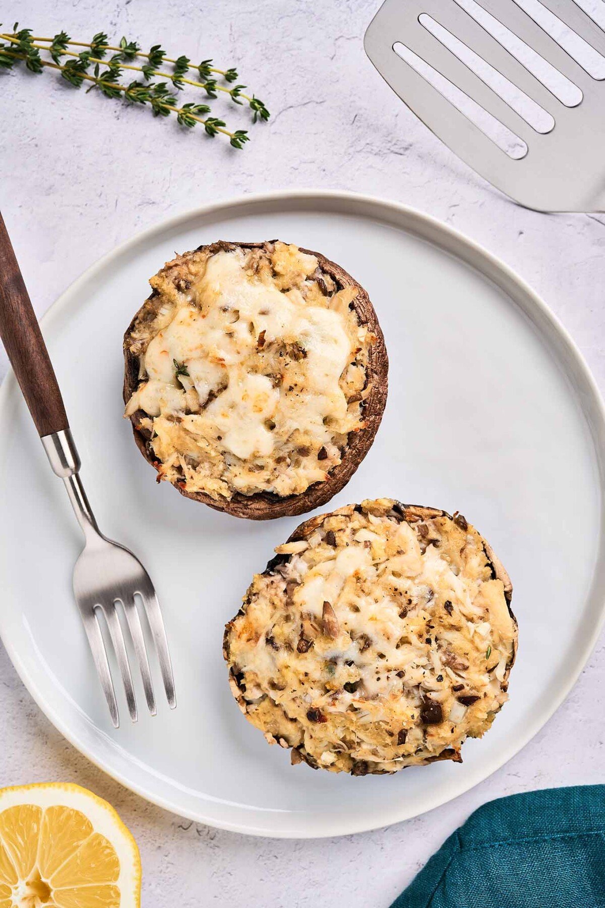 Crab Stuffed Portobello Mushrooms