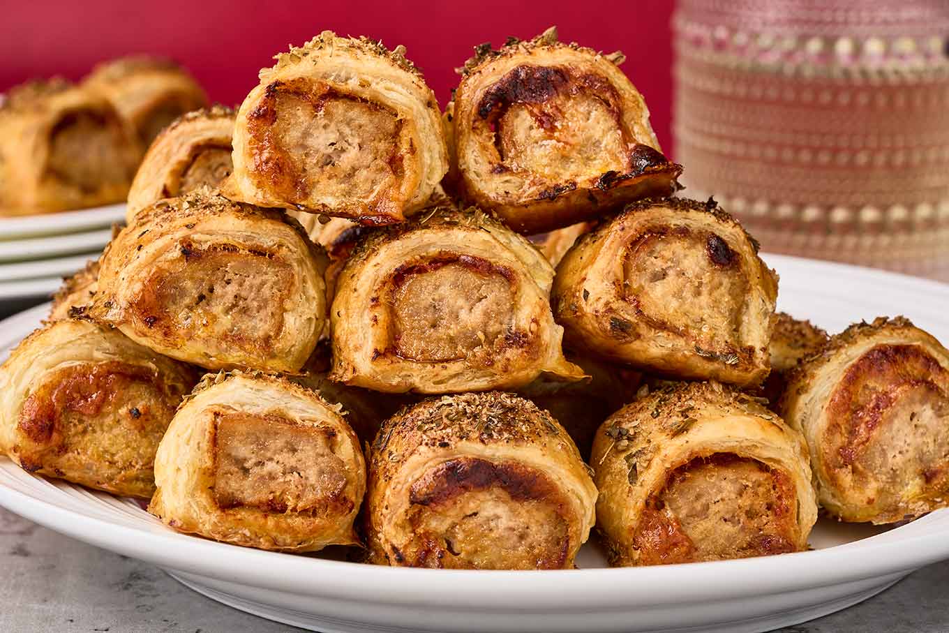 Puff Pastry Sausage Rolls with Turkey Sausage