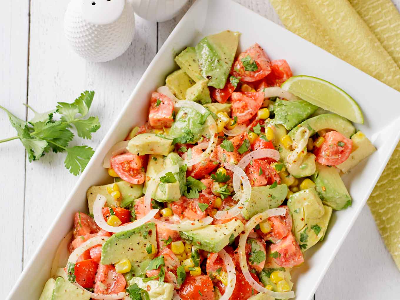 orange and avocado salad with cilantro lime dressing Mexican Avocado Salad Recipe