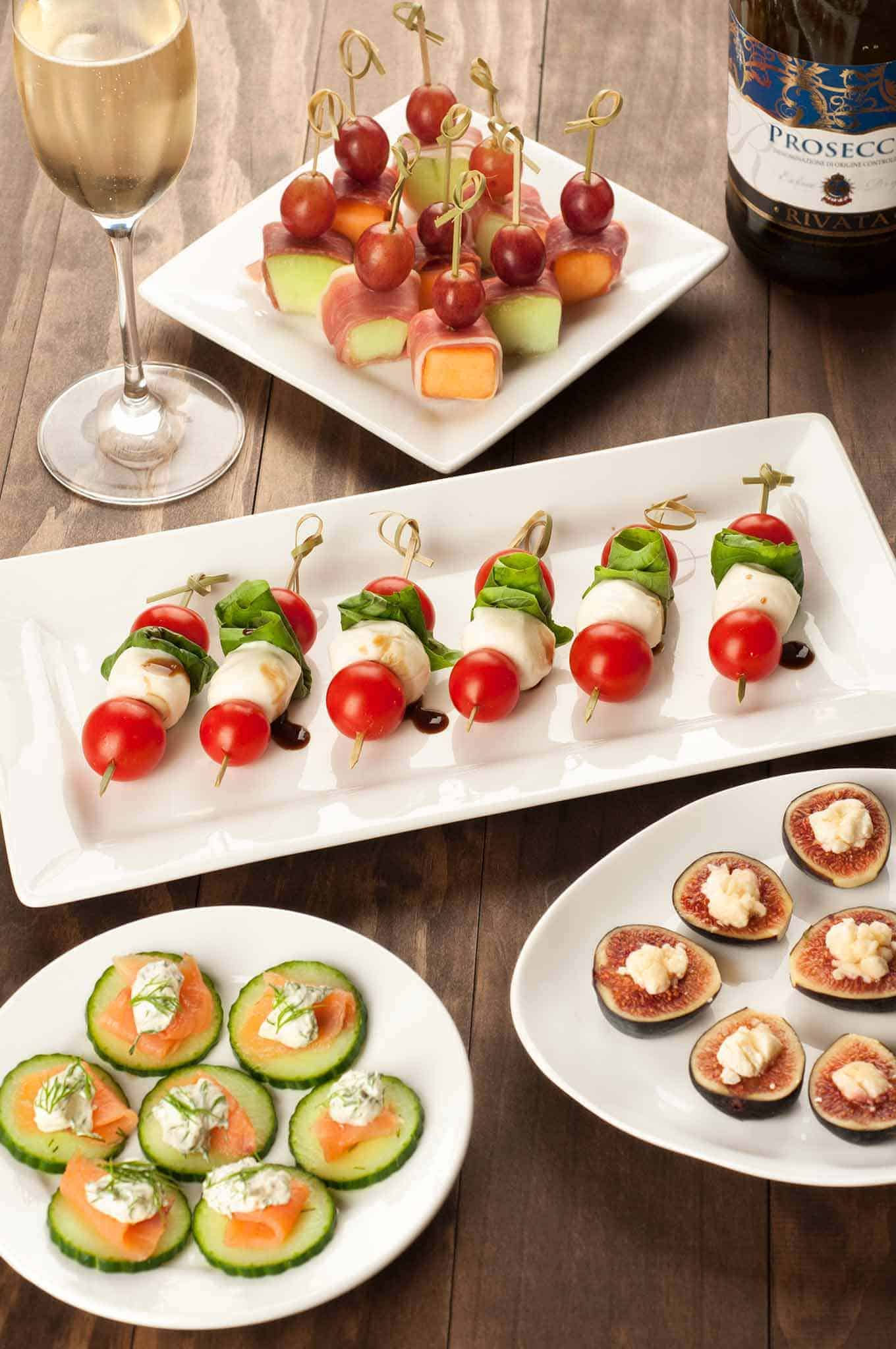 Quick and Easy Party Appetizers (all with four ingredients or less