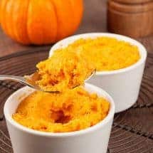 Baked Orange Sweet Potatoes in Ramekins