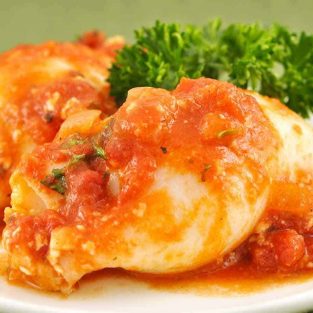 Baked Stuffed Squid