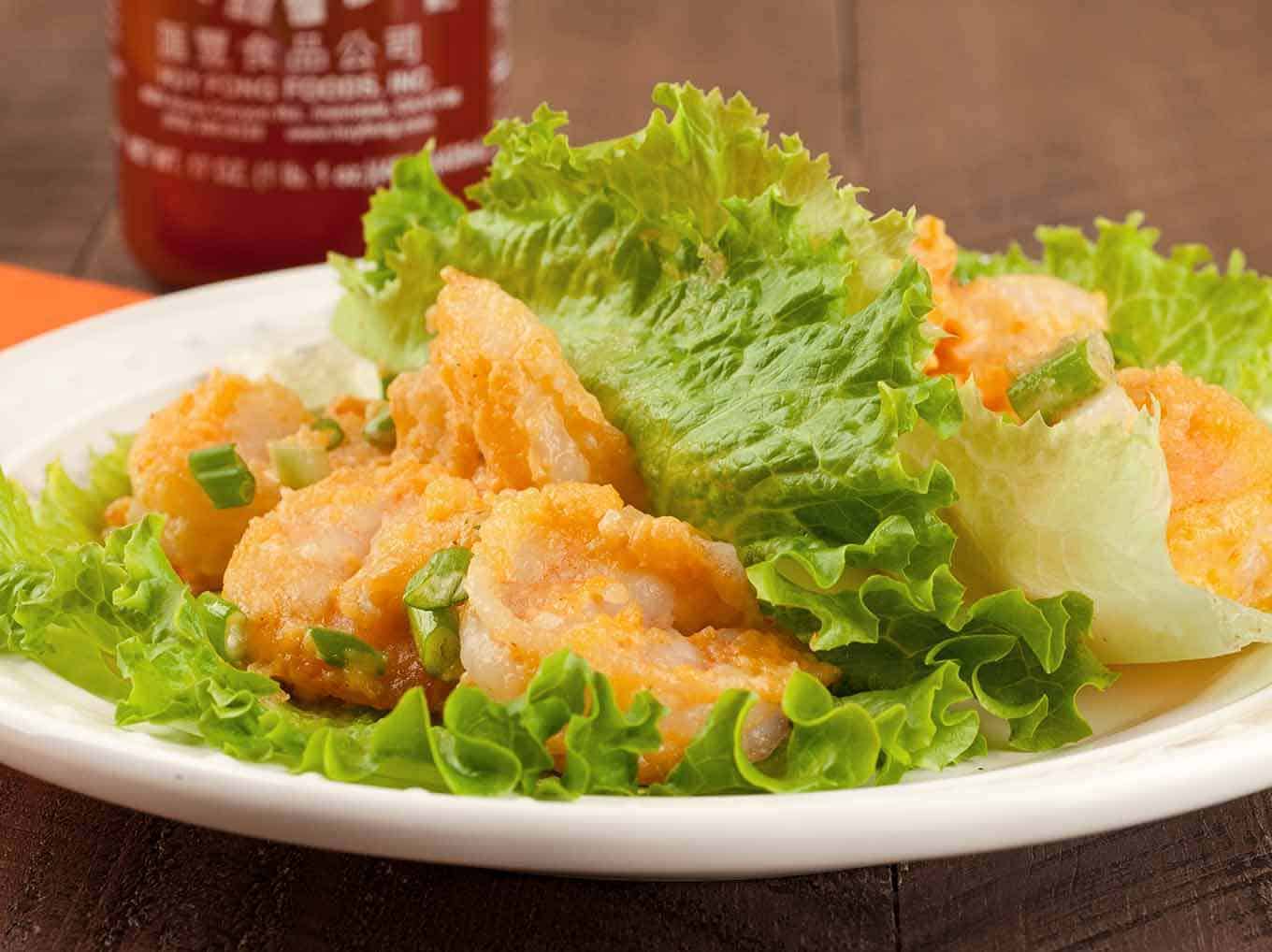 Bang Bang Shrimp Lettuce Wraps