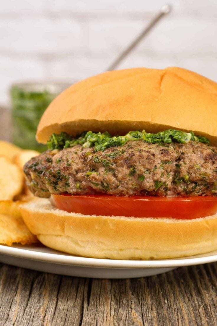 Grilled Chimichurri Burger