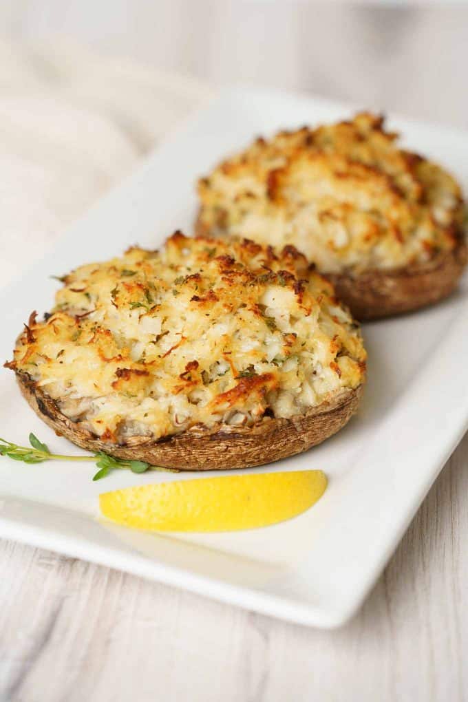 Crab-Stuffed Portobello Mushrooms