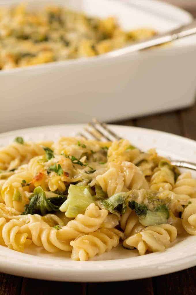 Garlicky Parmesan Pasta Casserole