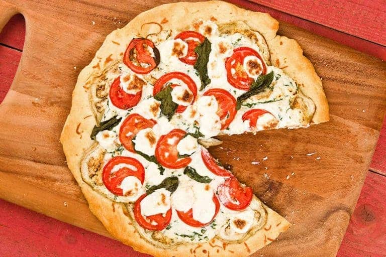 Eggplant Pizza with Ricotta