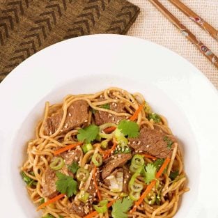 Five-Spice Beef and Noodle Stir Fry