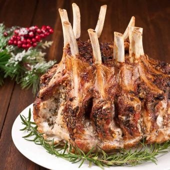 Garlic Herb Crusted Crown Roast of Pork