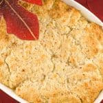 Ginger and Cardamom-Spiced Pear Cobbler