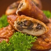 Mushroom and Goat Cheese Pastry Bites