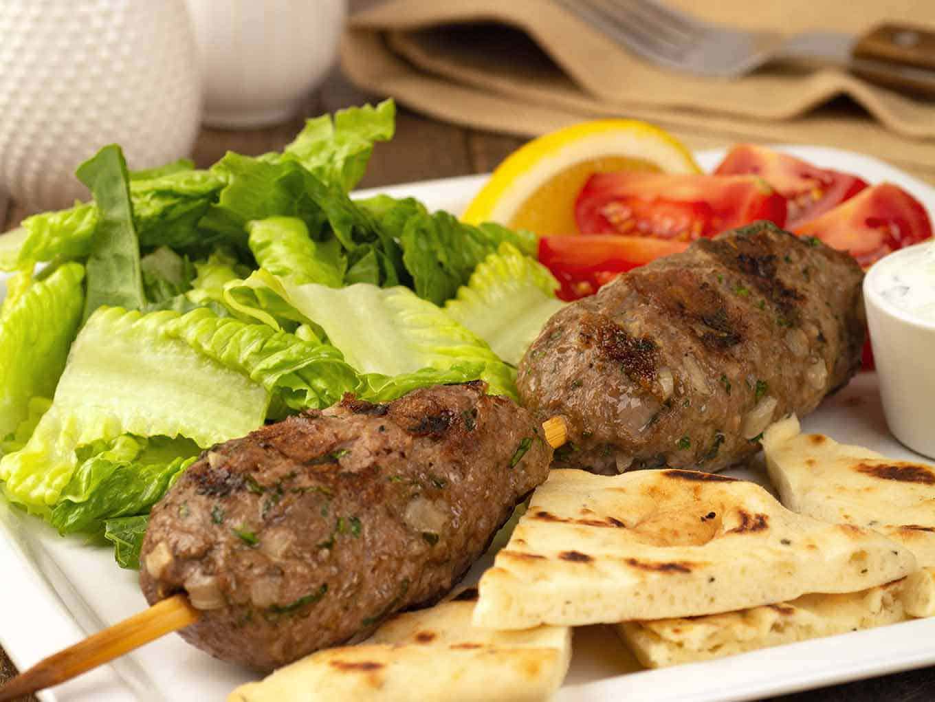 Moroccan Lamb Ketfa Kabobs