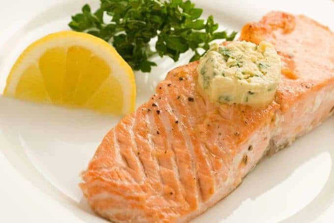 Grilled Salmon With Mustard Butter • MyGourmetConnection