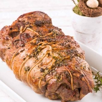 Herb Roasted Boneless Leg of Lamb