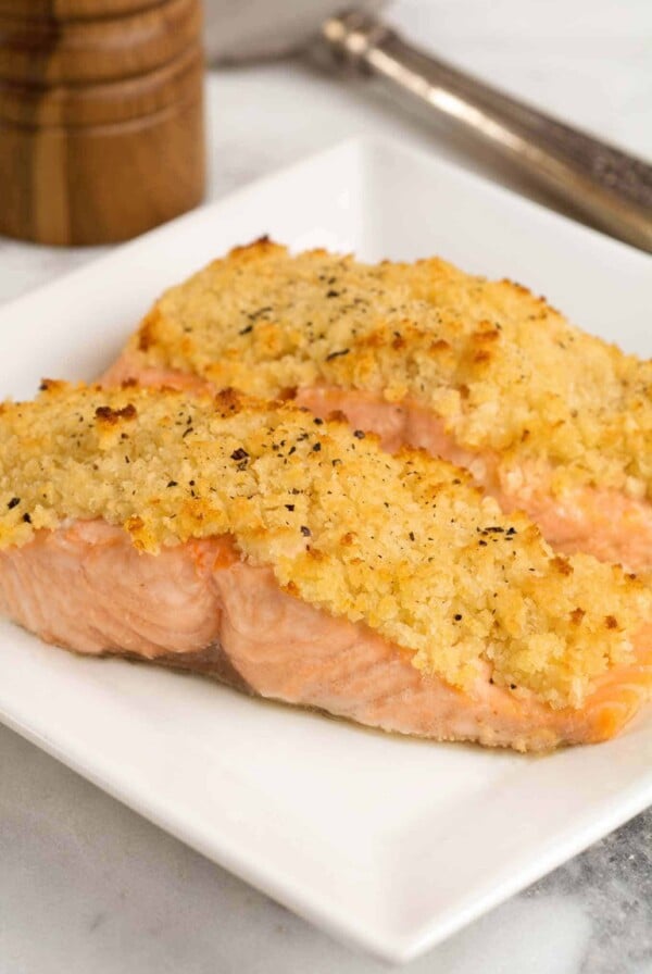 Horseradish and Crumb Crusted Salmon