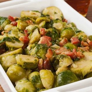 Maple-Glazed Brussels Sprouts with Bacon