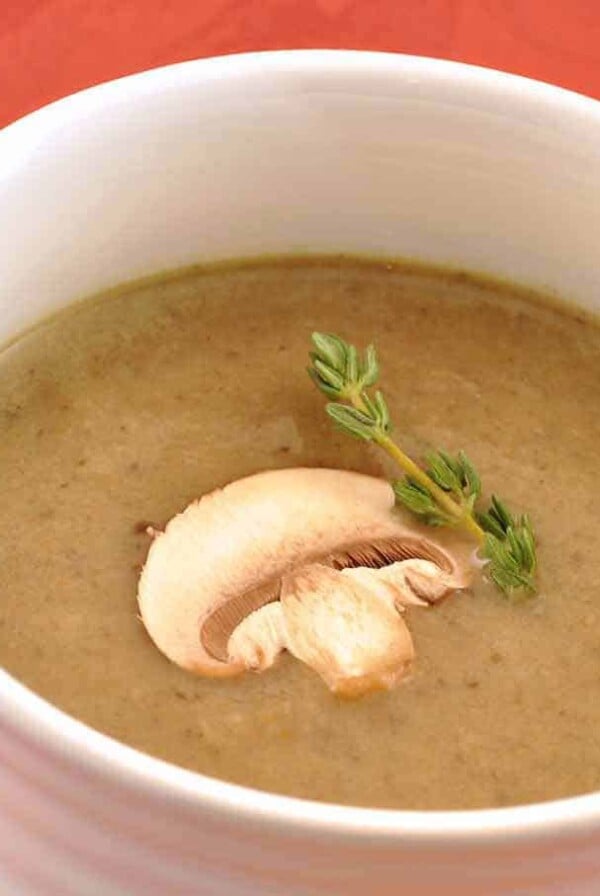 Mushroom Soup with Sherry and Thyme