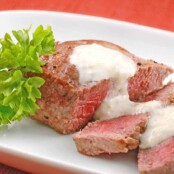 Pan-Seared Filet With Gorgonzola-Horseradish Sauce