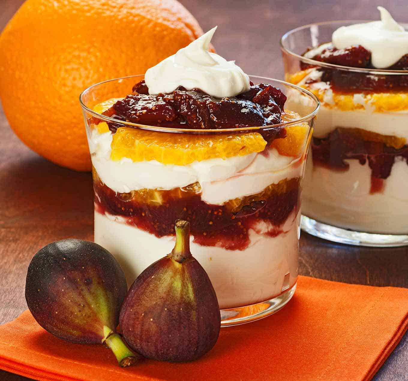 Port Wine, Fig and Mascarpone Parfaits