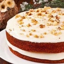 Pumpkin-Spice Cake with Orange Cream Cheese Frosting