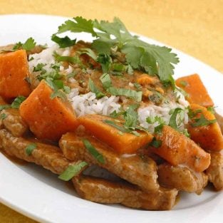 Red Curry Pork with Sweet Potatoes