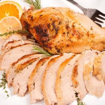 Roasted Turkey Breast with Citrus Herb Butter