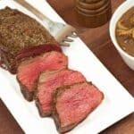 Roasted Beef Tenderloin with Mushroom-Port Sauce