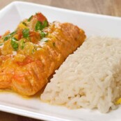 Salmon With Curried Coconut-Tomato Sauce