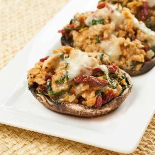 Sausage-Stuffed Portobello Mushrooms