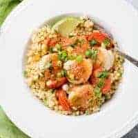 Seared Scallops with Tomato Lime Butter Sauce