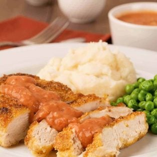 Shallow-Fried Chicken with Southern Tomato Gravy