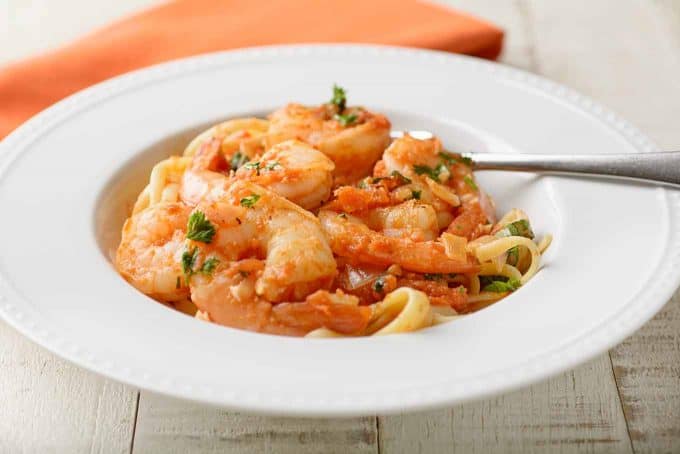Spicy Shrimp with Pasta (Shrimp fra Diavolo)