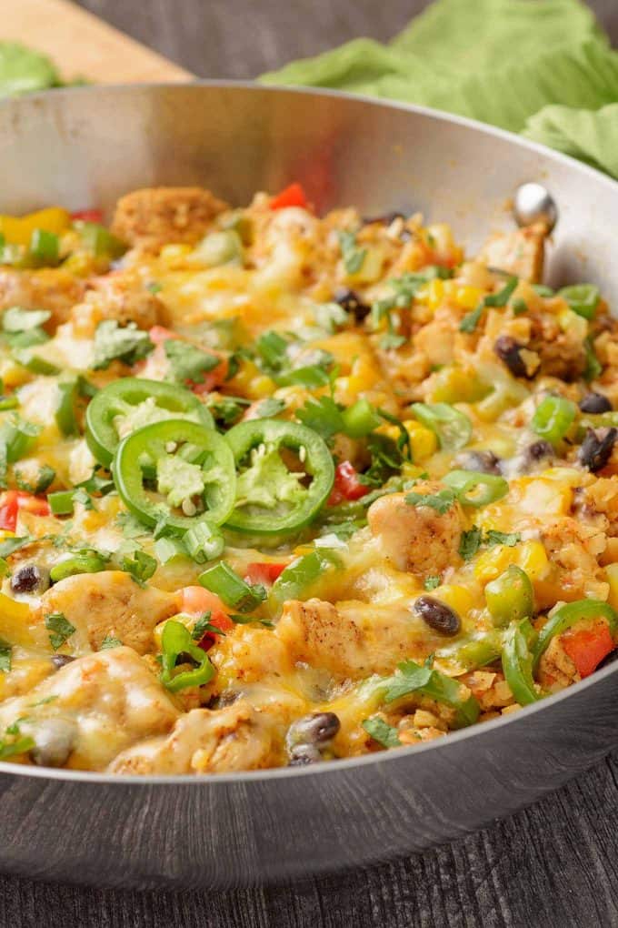 One-Pan Southwest Chicken and Cauliflower Rice Recipe