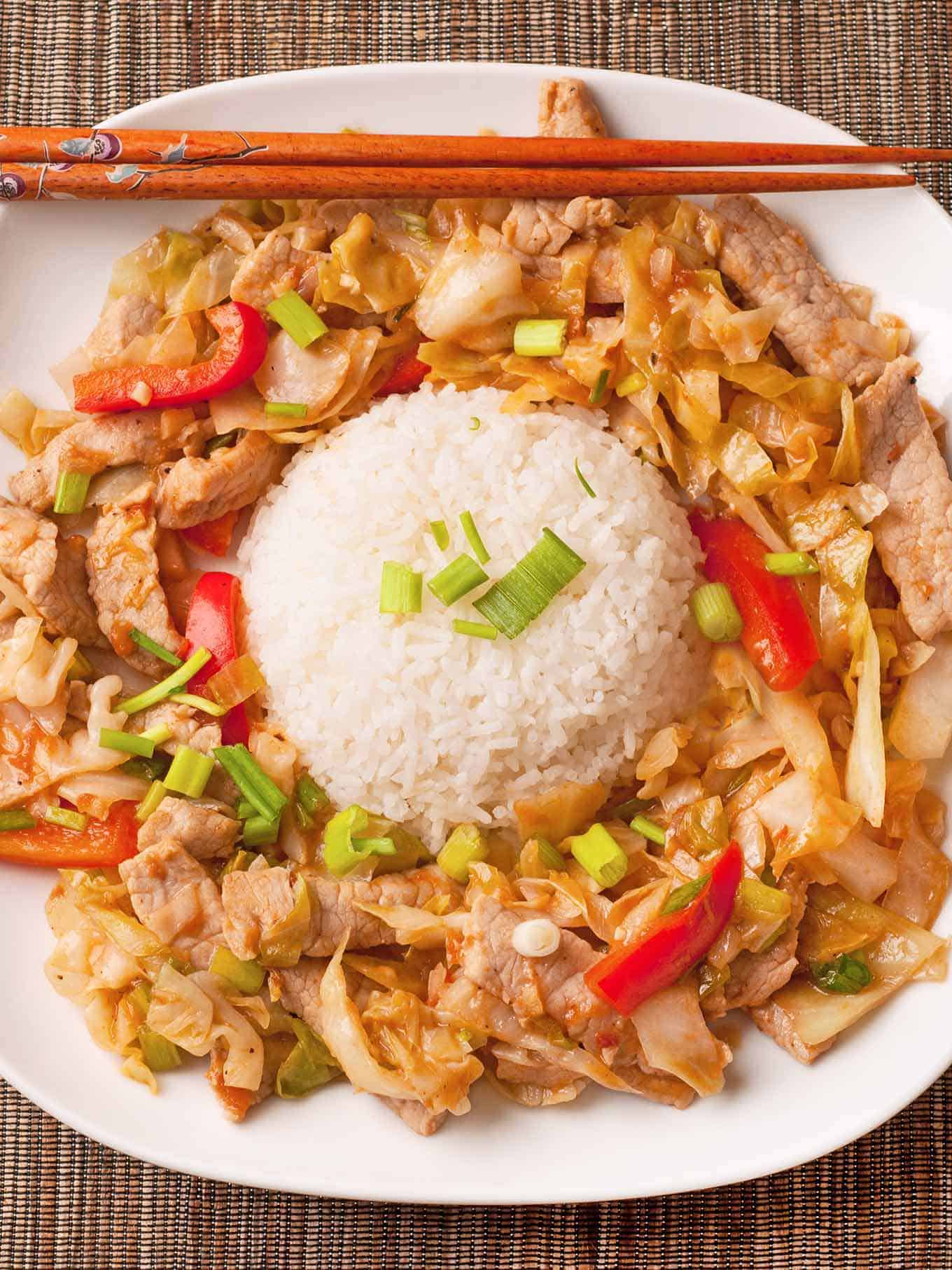 Spicy Stir-Fried Pork With Cabbage