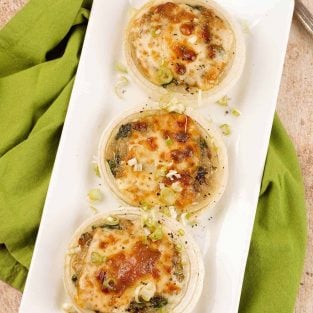 Spinach and Mushroom Stuffed Sweet Onions