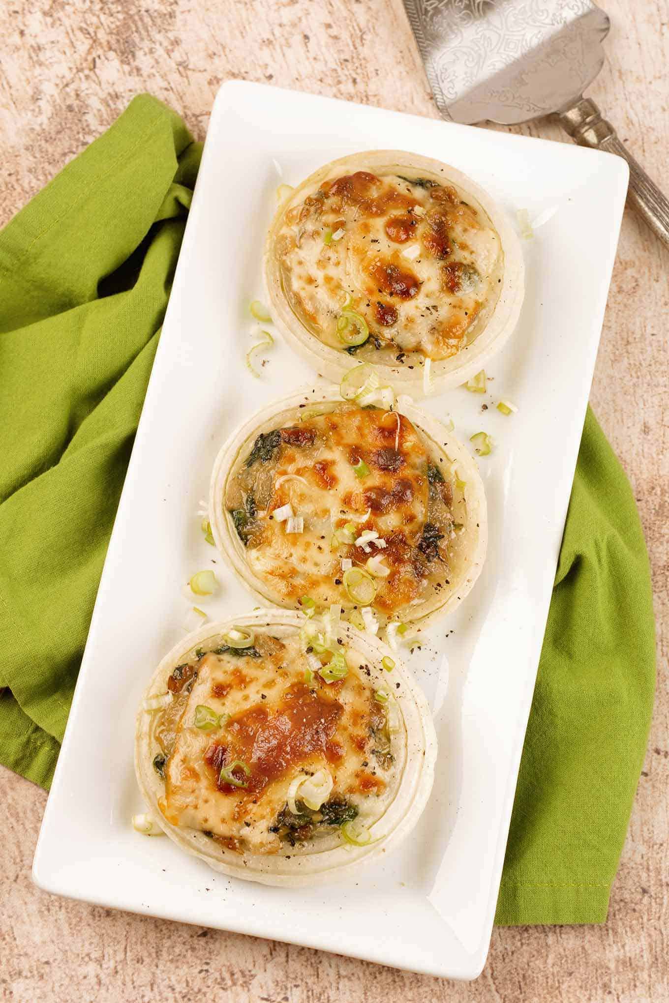Spinach and Mushroom Stuffed Sweet Onions