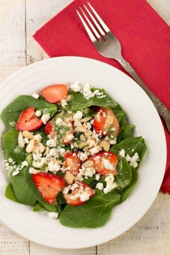 Spring Spinach and Strawberry Salad