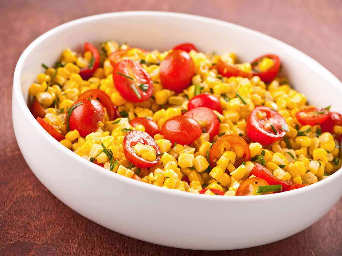 Sweet Corn and Tomato Salad Recipe | MyGourmetConnection