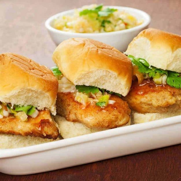 Sweet Thai Chili Chicken Sliders