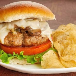 Turkey Mushroom Burgers
