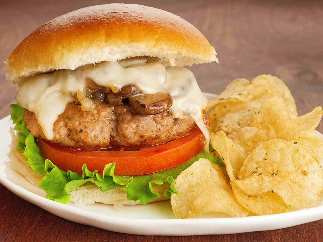 Turkey Mushroom Burgers