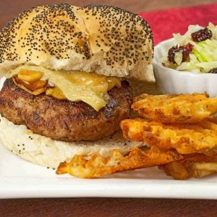 Turkey Burgers with Apples and Brie