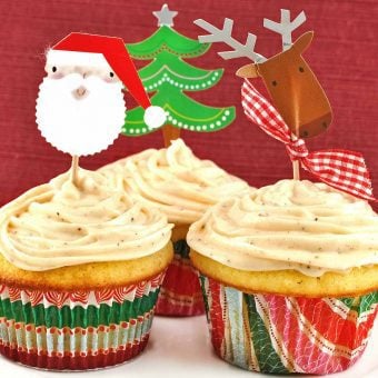 Vanilla Bean Cupcakes with Chai Spiced Frosting