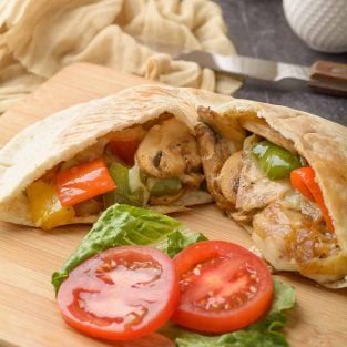 Vegetarian Pita Melt